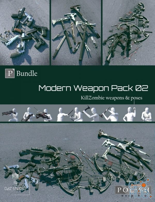 KillZombie Modern Weapon Pack Bundle 02