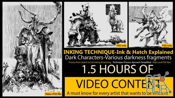 ArtStation – Inking & Hatching Demo – Theory & Application