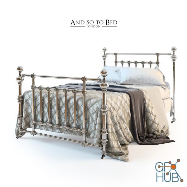 And So To Bed Dickens Bed (max, fbx)