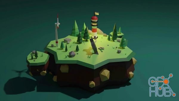 Skillshare – Create A Sky Island In Blender 2.8