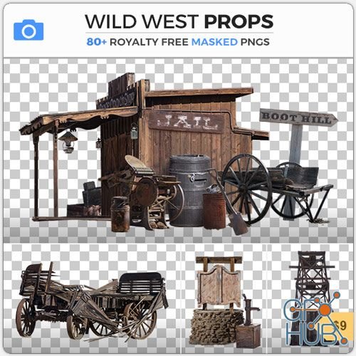 PHOTOBASH – WILD WEST PROPS