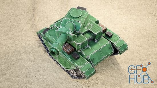 CGCookie – Creating Mini Tanks for a Mobile Game with Blender 2.8
