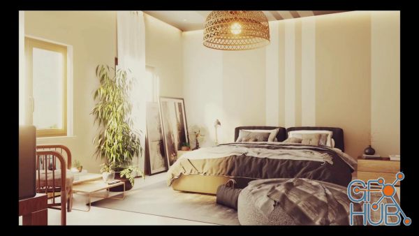 Skillshare – Create a Modern Bedroom in Blender