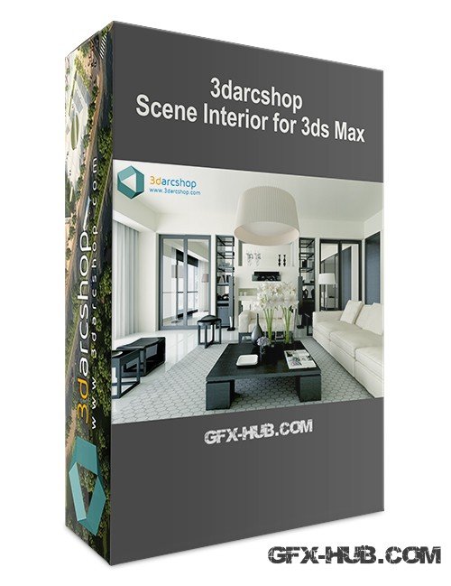 3darcshop Scene Interior for 3ds Max