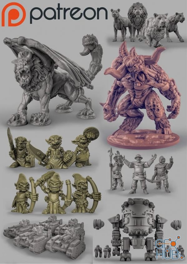 Duncan Louca – Patreon – March 2019 – 3D Print Models