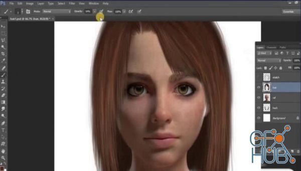 Skillshare – Digital Art : Draw a Realistic Hair (Step by Step)