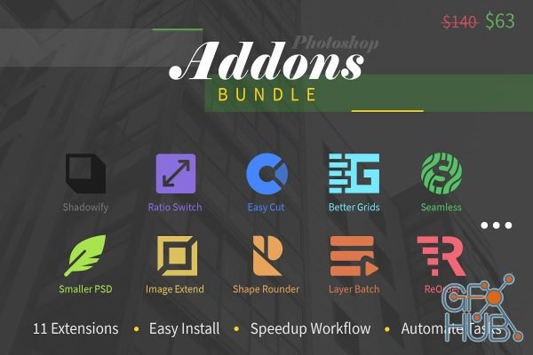 Creativemarket – Photoshop Add-Ons Bundle by H3Design