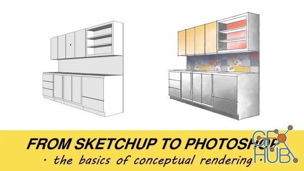 Skillshare – From SketchUp to Photoshop – The Basics of Conceptual Rendering
