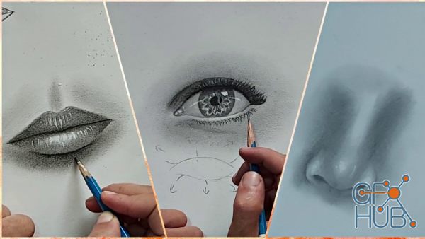 Udemy – How to draw an eye, a nose and a mouth realistically !