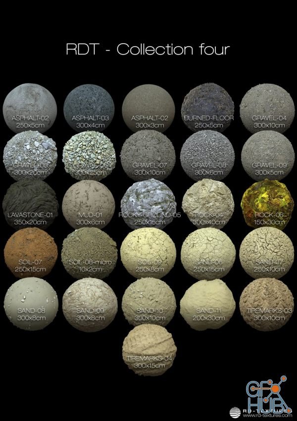 Substance Store – RDT Collection 4 (Real Displacement Textures)