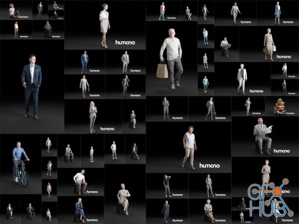 Humano3d People – 56 Models