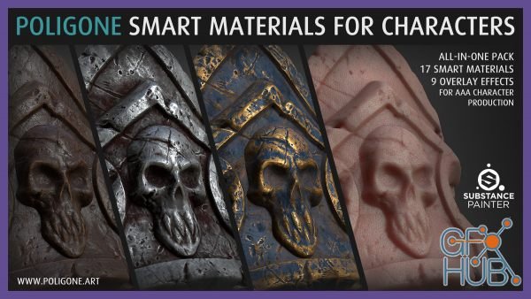 ArtStation Marketplace – Poligone Smart Material Collection for AAA Character Creation
