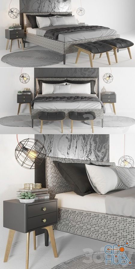 Bedroom set 2 MissoniHome Studio Collection Adar