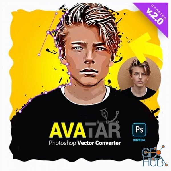 GraphicRiver Vector Converter – Avatar - Photoshop Plugin V2