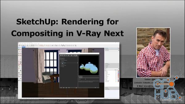 Lynda – SketchUp: Rendering for Compositing in V-Ray Next