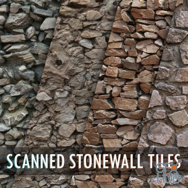 Gumroad – Photogrammetry Tile Textures – Stonewall Pack 01