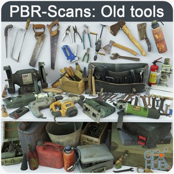 CGTrader – Collection old tools PBR 3D models