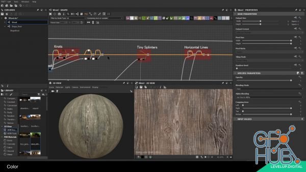 Levelup Digital – Creating an Aged Wood Texture in Substance Designer