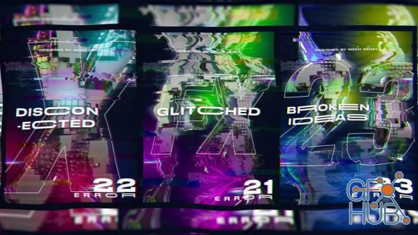 Skillshare – How to Create Futuristic Glitched 3D Posters in C4D and Photoshop