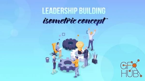 Motion Array – Leadership Building – Isometric Concept