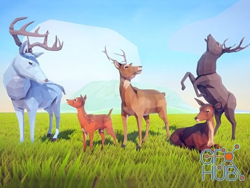 Unity Asset – Poly Art: Deer v1.3