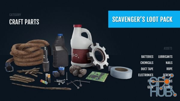 Unreal Engine Asset – Scavenger's Loot Pack v4.25.1