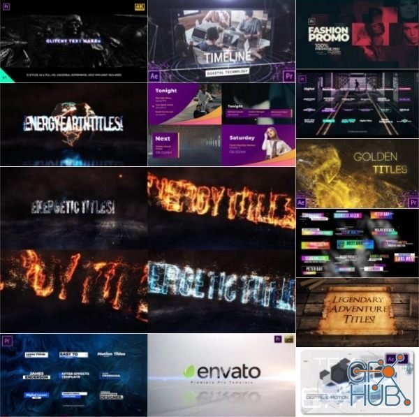 Premiere Pro CC Projects & Templates Bundle – July 2020