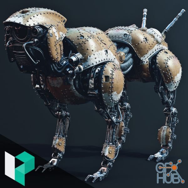 Levelup Digital – Modeling and Texturing a Mechanical Dog