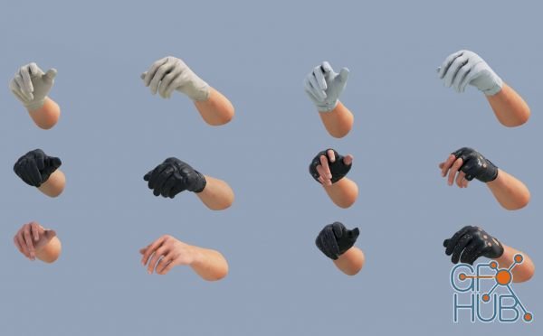 Unreal Engine Asset – Animated Modern Civilian Hands Pack v4.25