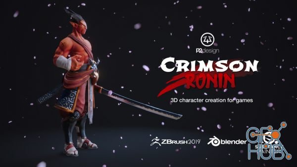 Gumroad – Crimson Ronin – 3D PBR character creation for games (ENG/RUS)