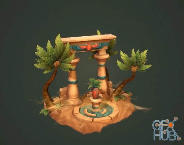 ArtStation – Creating a Hand-painted Diorama in Blender