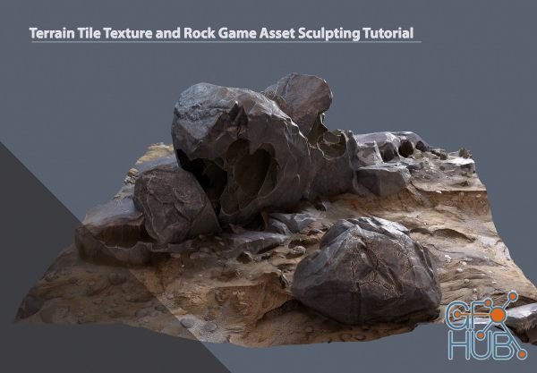 ArtStation – Terrain Tile Texture and Rock Game Asset Sculpting Tutorial