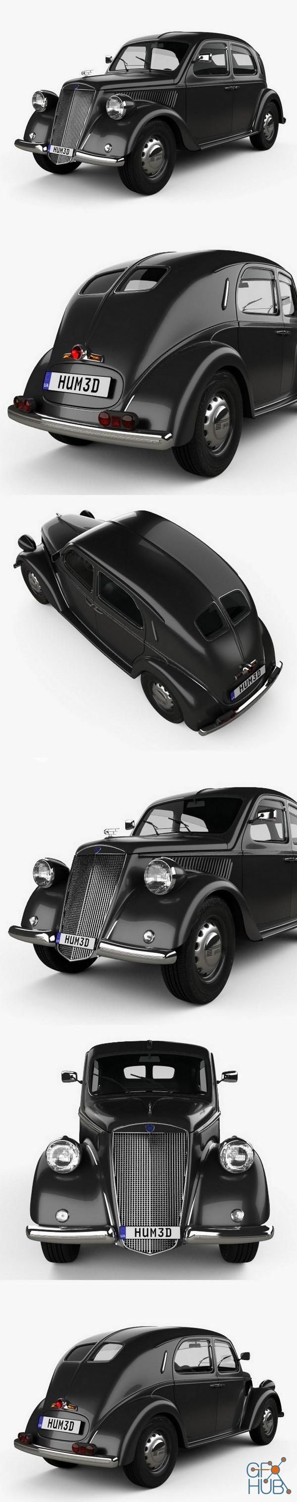 Lancia Ardea 1939 Hum 3D