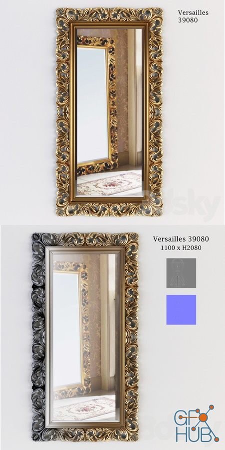 Mirror Bagno Piu Versailles 39080