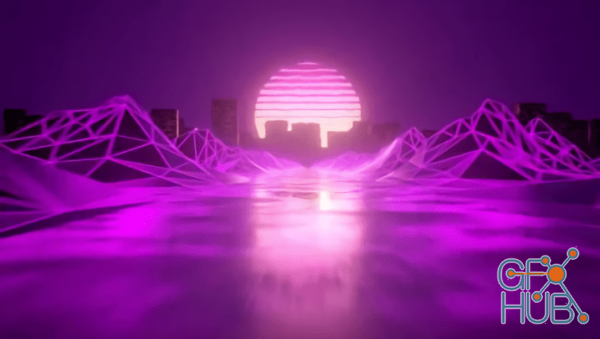 Skillshare – Create a Retro Style Sunset Loop in Cinema 4D with Redshift