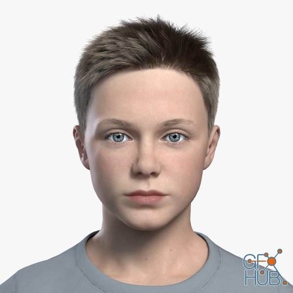 Turbosquid – Boy child Rigged (Ben 2_ 3D model)