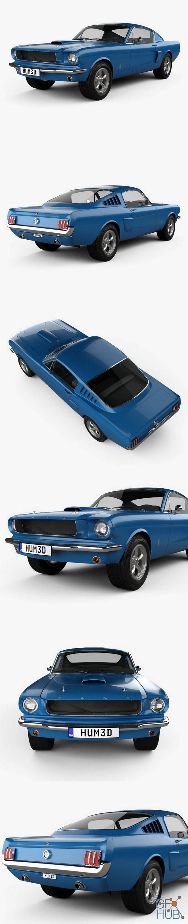 Ford Mustang Fastback 1965 Hum 3D