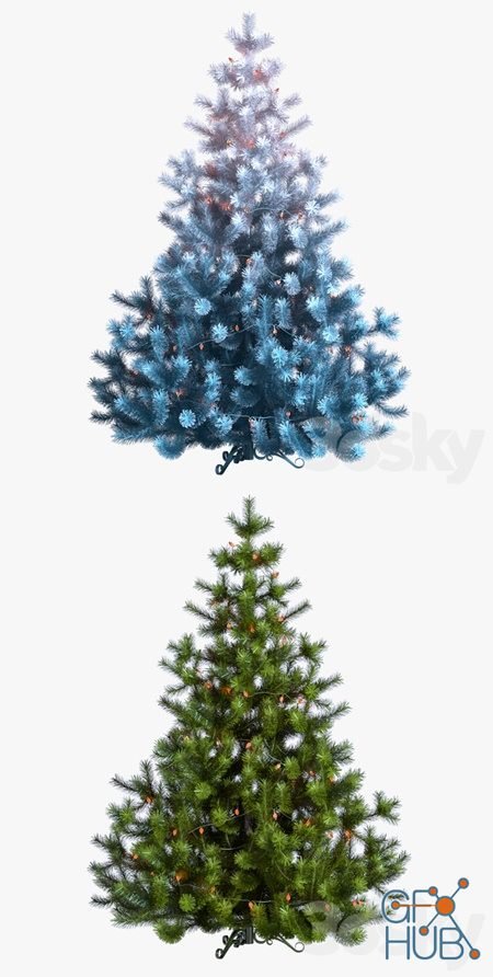 Christmas Tree (blue and green)