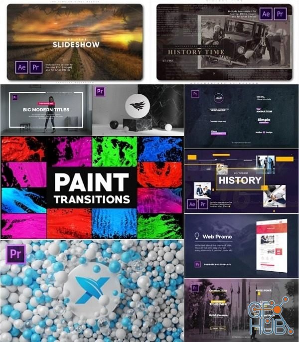 Premiere Pro CC Projects & Templates Bundle – August 2020