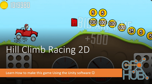 Make Hill climb racing game using Unity c#