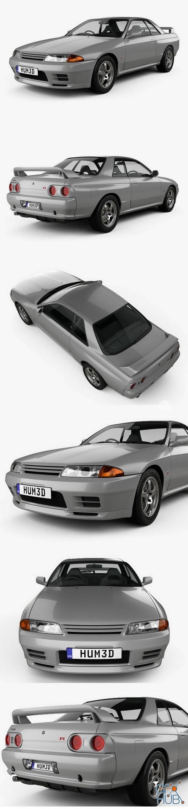 Hum 3D Nissan Skyline (R32) GT-R coupe 1989