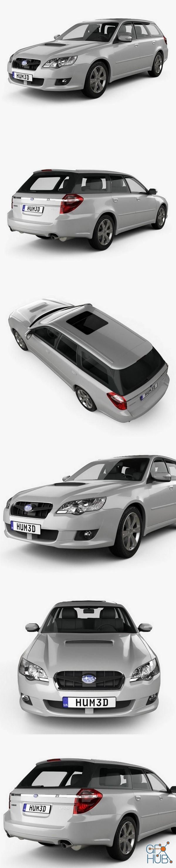 Hum 3D Subaru Legacy station wagon 2008
