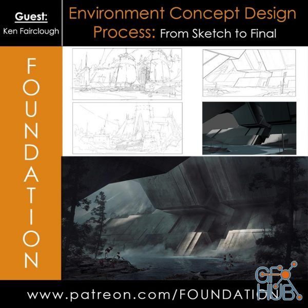 Gumroad – Environment Concept Design Process – From Sketch to Final