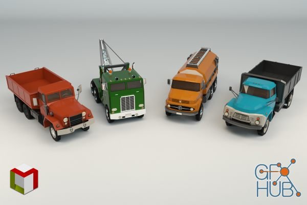 Unity Asset – Low Poly Truck Pack 02 v1.0