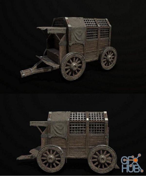 Medieval Prision Carriage PBR