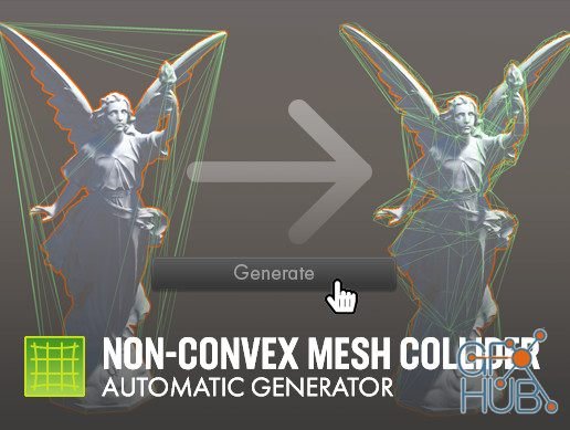 Unity Asset – Non-Convex Mesh Collider. Automatic Generator v1.1