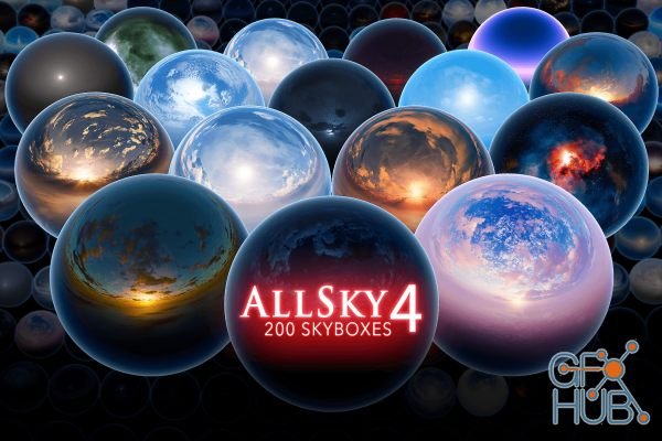 Unity Asset – AllSky – 200+ Sky / Skybox Set v4.0