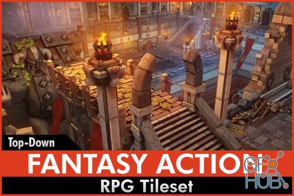 Unity Asset – Fantasy Action RPG Tileset v1.2