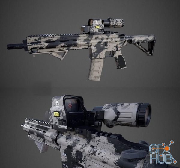 HK416 Assault rifle PBR