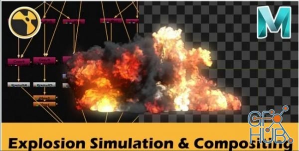Skillshare – Explosion Simulation & Compositing Course | Maya | Nuke